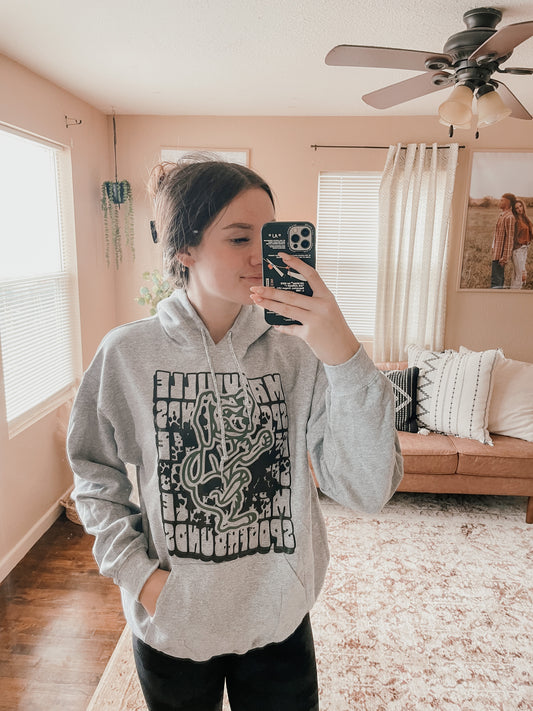 grey graphic SP hoodie